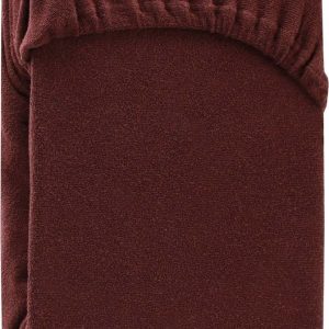 Hnědé napínací froté prostěradlo 200x200 cm Ruby – Restilo