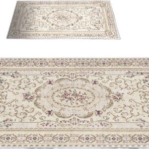 Hnědo-béžové koupelnové předložky v sadě 2 ks 60x100 cm – Foutastic