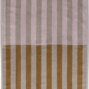 Hnědo-béžové ručníky z bio bavlny v sadě 2 ks 40x55 cm Disorder – Mette Ditmer Denmark