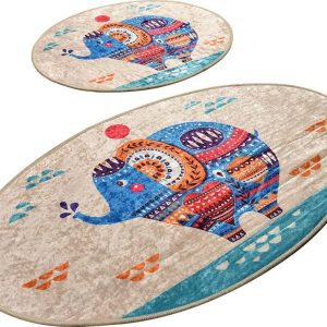 Koupelnové předložky v sadě 2 ks 60x100 cm Etnic – Foutastic