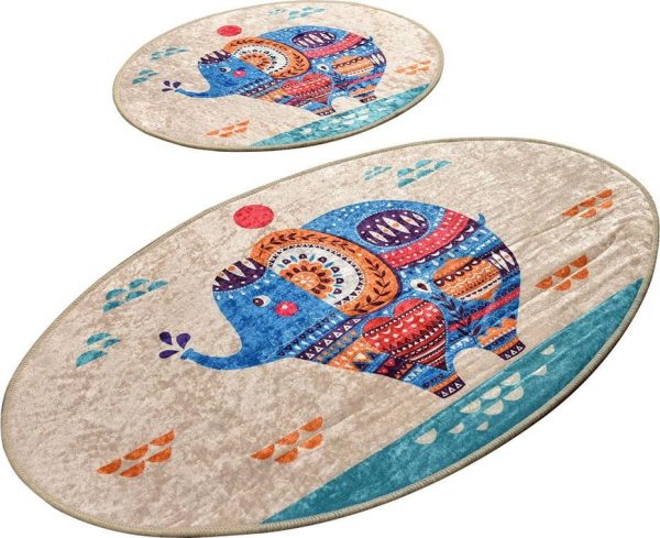 Koupelnové předložky v sadě 2 ks 60x100 cm Etnic – Foutastic
