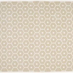 Krémová deka s příměsí vlny 140x180 cm Honey Sand – Pappelina