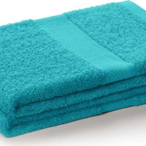 Modrotyrkysová froté osuška s příměsí bambusu 70x140 cm Bamby – Restilo