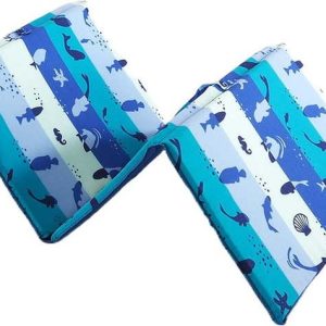 Modrý zahradní podsedák na lehátko 49x137 cm Fishes – B.E.S.