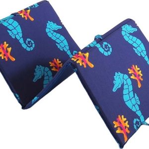 Modrý zahradní podsedák na lehátko 49x137 cm Seahorse – B.E.S.