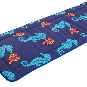 Modrý zahradní podsedák na lehátko 52x148 cm Seahorse – B.E.S.