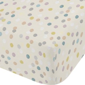Napínací flanelové dětské prostěradlo 90x190 cm Balloons Spot – Bianca