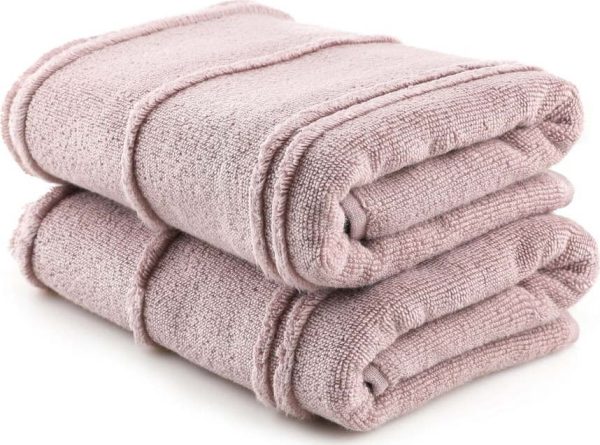 Růžové froté ručníky v sadě 2 ks 50x90 cm Arden – Foutastic