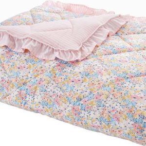 Růžový prošívaný přehoz 220x230 cm Darcy Floral – Catherine Lansfield