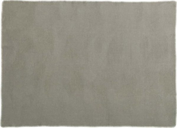 Šedobéžová deka s příměsí vlny 140x200 cm Ylva Dark Linen – Pappelina