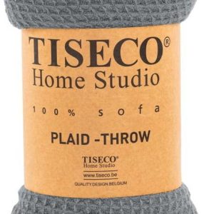 Šedý přehoz Tiseco Home Studio Mini Waffle