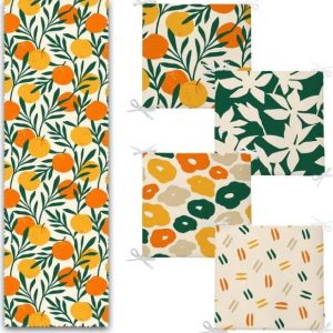 Set podsedáků a běhounu 5 ks Orange – Mila Home