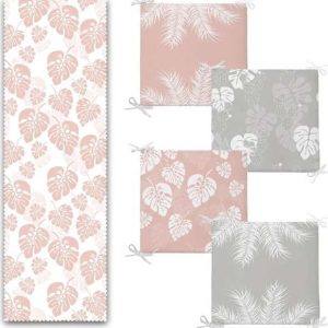 Set podsedáků a běhounu 5 ks Tropical Leaves – Mila Home