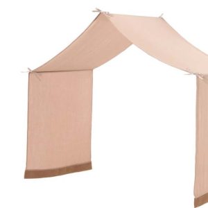 Světle hnědý bavlněný dětský závěs k posteli 86x414 cm Forrest – Vipack