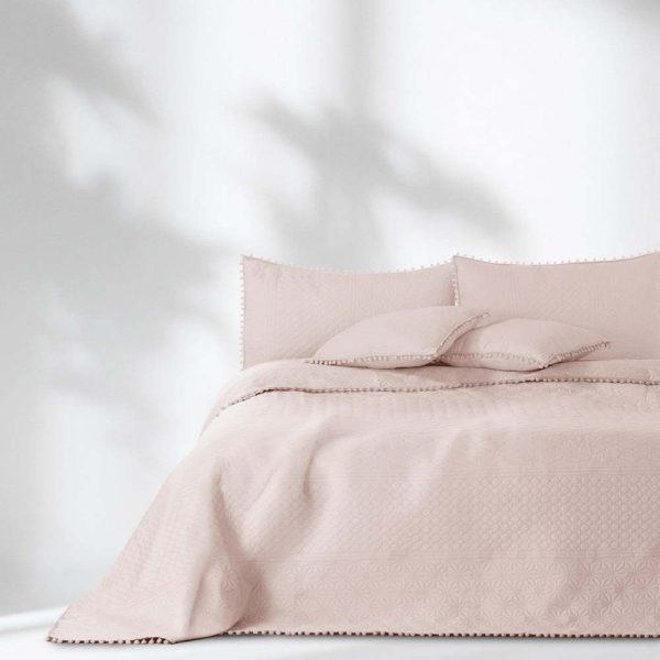 Světle růžový přehoz 200x220 cm Meadore – Restilo