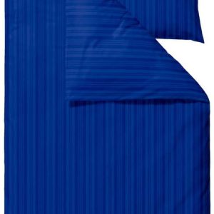 Tmavě modré damaškové prodloužené povlečení na jednolůžko 140x220 cm Noble – Södahl