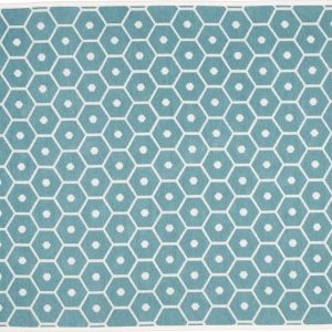 Tyrkysová deka s příměsí vlny 140x180 cm Honey Turquoise – Pappelina
