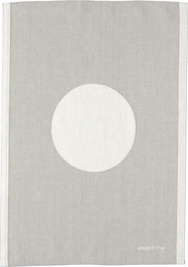 Utěrka s příměsí lnu 46x66 cm Vera Warm Grey – Pappelina