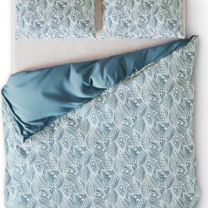 Zeleno-modré bavlněné povlečení na dvoulůžko 200x200 cm Averi Mexica – Restilo