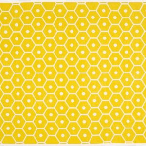 Žlutá deka s příměsí vlny 140x180 cm Honey Lemon – Pappelina