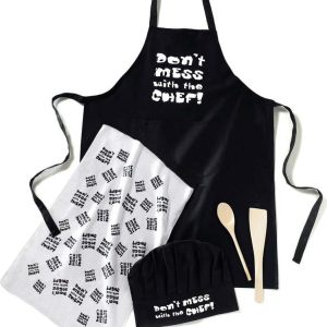 5dílný set pro kuchaře Cooksmart ® Don't Mess With The Chef