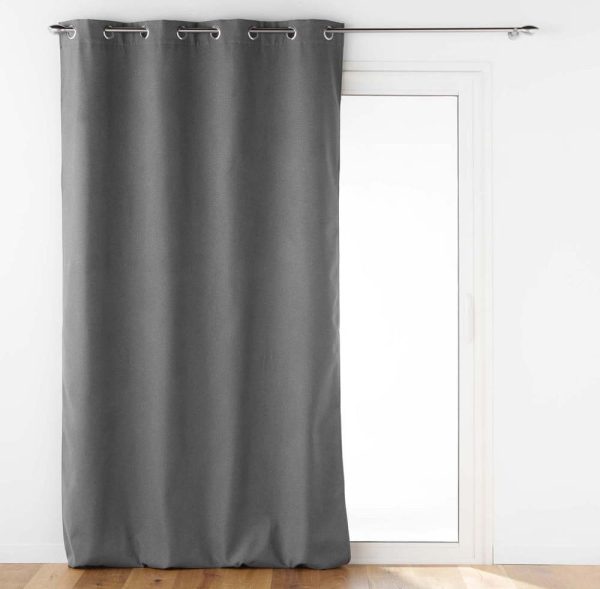 Antracitový odhlučňovací závěs 140x260 cm Jupiter – douceur d'intérieur