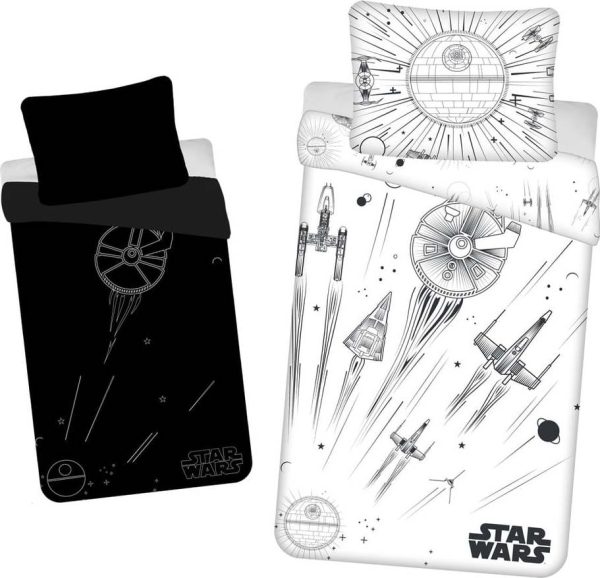 Bavlněné dětské povlečení se svítícím efektem na jednolůžko 140x200 cm Star Wars – Jerry Fabrics