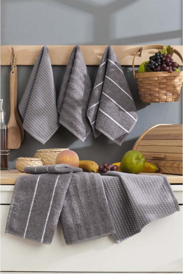 Bavlněné utěrky v sadě 6 ks 30x50 cm Sofya – Foutastic