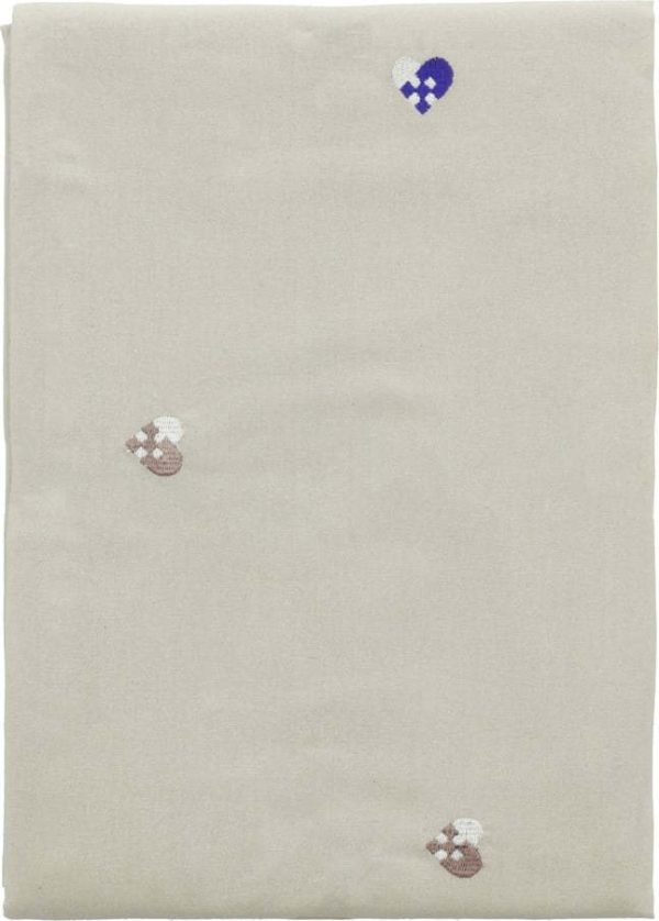Bavlněný ubrus 140x270 cm Hearts Embloidery – Södahl
