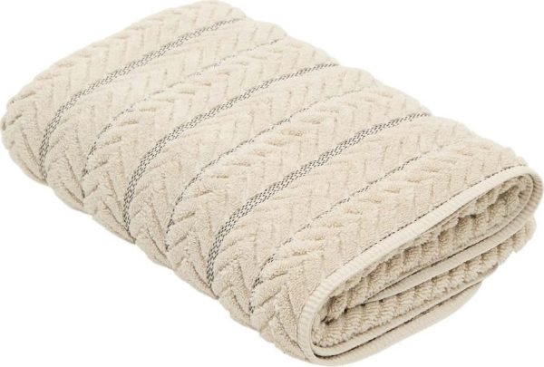 Béžová froté bavlněná osuška 90x150 cm Rune – Kave Home