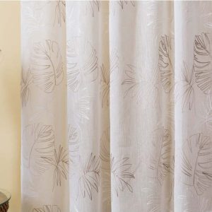 Béžová záclona 140x260 cm Cybele – Mendola Fabrics