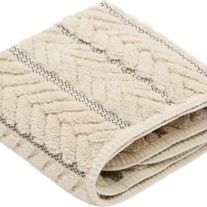 Béžový froté bavlněný ručník 30x50 cm Rune – Kave Home