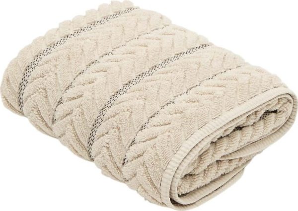 Béžový froté bavlněný ručník 50x90 cm Rune – Kave Home