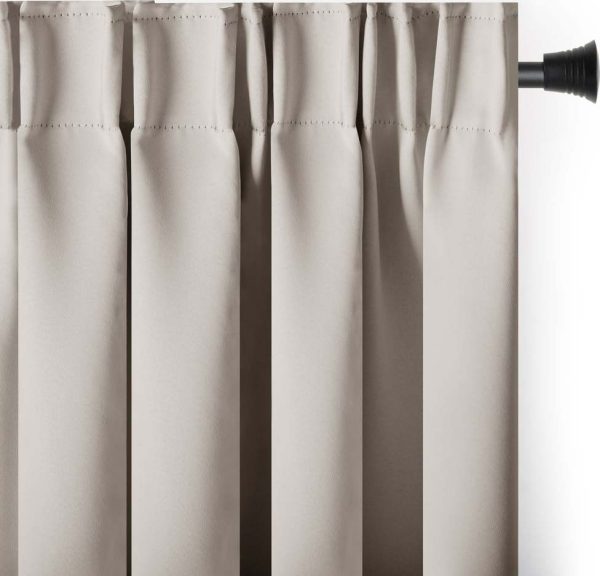 Béžový zatemňovací termo závěs 140x270 cm Pleat – Restilo