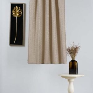 Béžový závěs 140x160 cm Florette – Mendola Fabrics