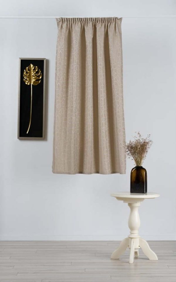 Béžový závěs 140x160 cm Florette – Mendola Fabrics