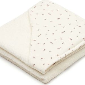 Bílá dětská osuška s kapucí 80x80 cm Deya – Kave Home