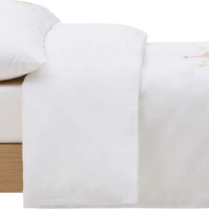 Bílé dětské povlečení do postýlky z bavlněného perkálu 70x140 cm Milu – Kave Home