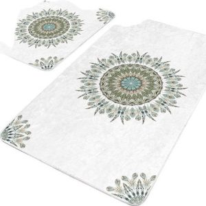 Bílé koupelnové předložky v sadě 2 ks 60x100 cm – Mila Home