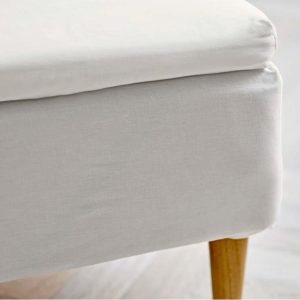 Bílé napínací bavlněné prostěradlo 180x200 cm Calm – Södahl