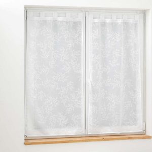 Bílé voálové záclony v sadě 2 ks 60x120 cm Karla – douceur d'intérieur