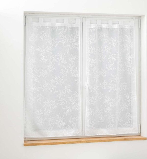 Bílé voálové záclony v sadě 2 ks 60x120 cm Karla – douceur d'intérieur