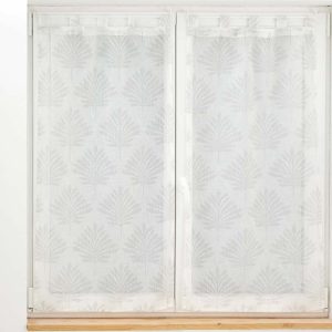 Bílé voálové záclony v sadě 2 ks 60x120 cm Levita – douceur d'intérieur