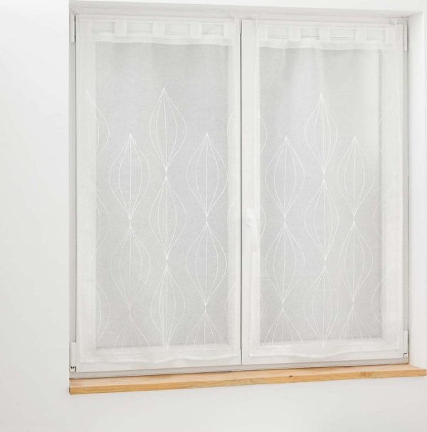 Bílé voálové záclony v sadě 2 ks 60x90 cm Galactee – douceur d'intérieur