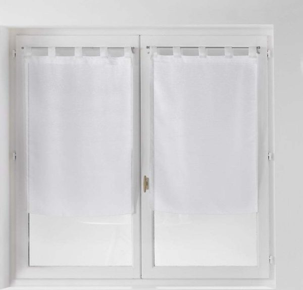 Bílé záclony v sadě 2 ks 60x90 cm Dandy – douceur d'intérieur