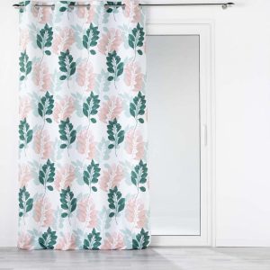 Bílo-zelený závěs 140x280 cm Belline – douceur d'intérieur