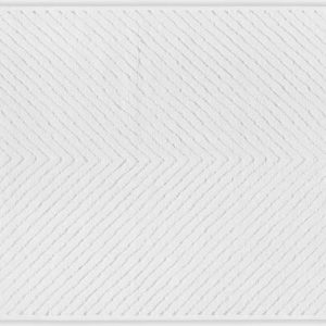 Bílý bavlněný ručník 71x40 cm Chevron - Foutastic