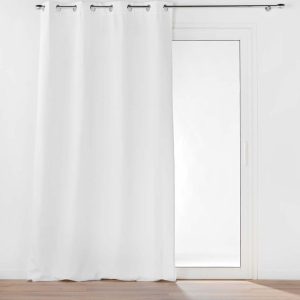Bílý odhlučňovací závěs z mikrovlákna 135x260 cm Micropolar – douceur d'intérieur