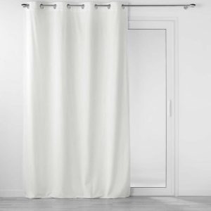Bílý sametový závěs 140x260 cm Velouriane – douceur d'intérieur