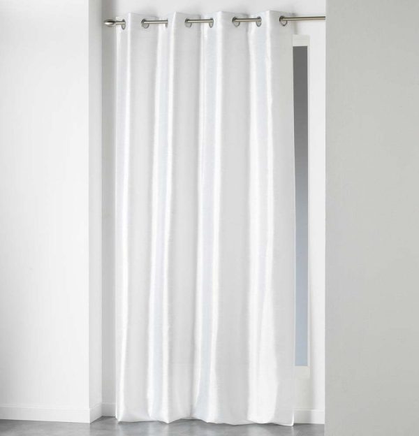 Bílý saténový závěs 140x240 cm Shana – douceur d'intérieur